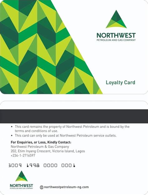 Green And White Loyalty Plastic Card Shape Rectangular Size 85