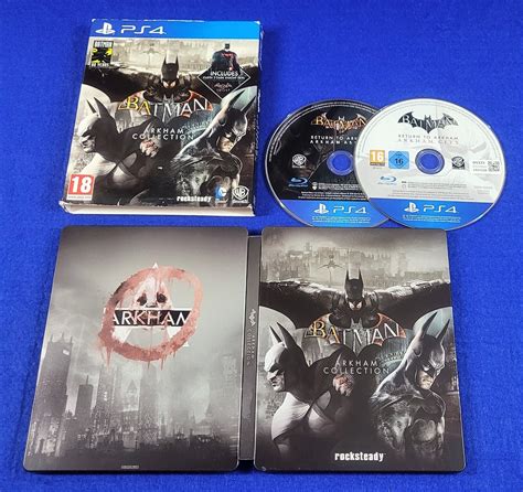 Ps4 BATMAN ARKHAM Collection Asylum City Steelbook Edition Works On US