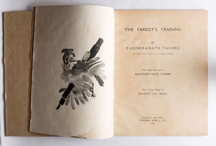 Rabindranath Tagore Illustrative Book The Parrot S Training Prinseps