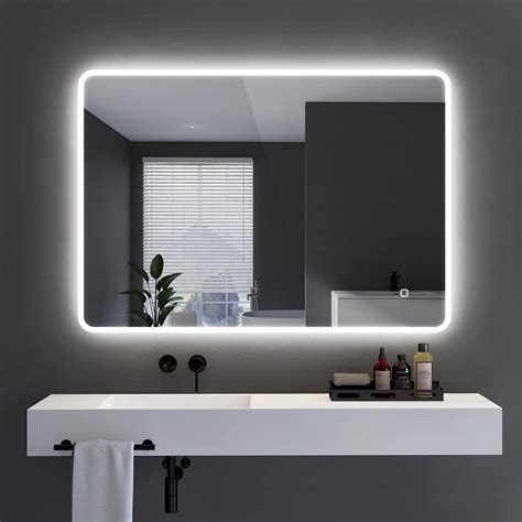 S Bagno X Mm Led Illuminated Bathroom Bluetooth Mirror Ip