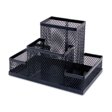 Organizador De Mesa Aramado B Preto Spiral Office Papelaria