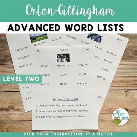 Decodable Word Lists And Sentences For Orton Gillingham Lessons Level 3