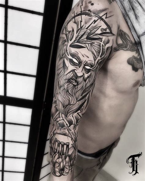 Amazing Poseidon Tattoo Designs With Meanings Greek Gods