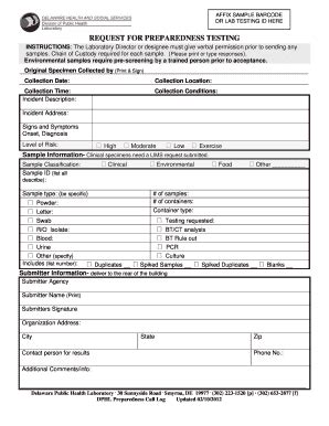 Fillable Online Dhss Delaware THIS FORM MUST ACCOMPANY THE DELAWARE