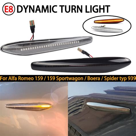 2 Stuks Dynamische Amber Led Side Marker Richtingaanwijzer Sequential