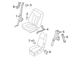 2009 2014 Ford F 150 OEM NEW 2009 2014 Ford F 150 Left Seat Belt