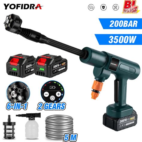 Yofidra 200bar 3500W Borstelloze Elektrische Hogedrukreiniger 6 In 1