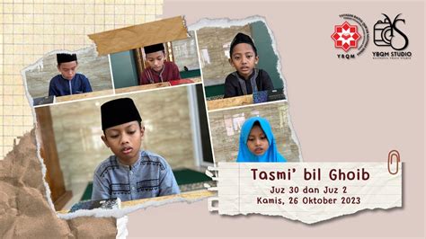 Tasmi Al Qur An Bil Ghoib Juz Dan Juz Youtube