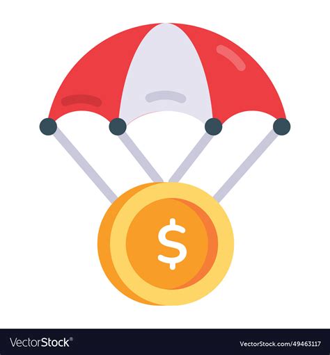 Airdrop Money Royalty Free Vector Image VectorStock