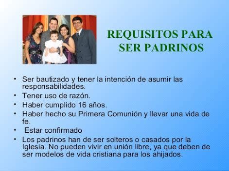 Requisitos para Ser Padrino de Bautizo España dontutoriales