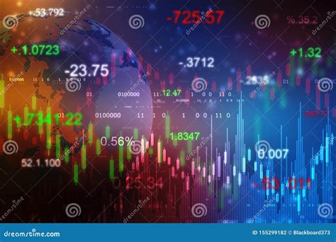 Stock Market Chart Business Graph Background Financial Background