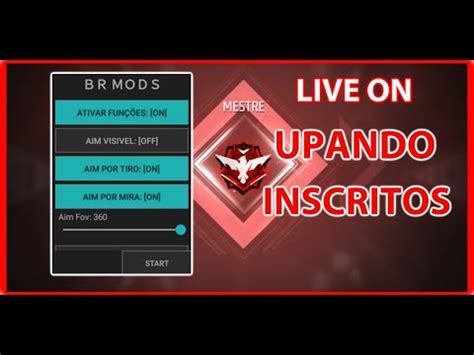 Live De Hack Ao Vivoupando Inscritos Free Fire Mod Menu Br Mods Hs