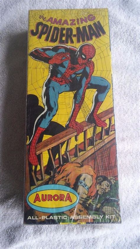 1966 Aurora Spiderman 477 100 Model Kit Box Seal On Box No Kit Or