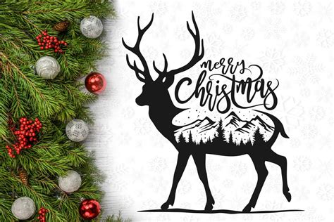 Collage Christmas Svg Cut Files Reindeer Svg Deer Svg Reindeer Clipart Sexiz Pix