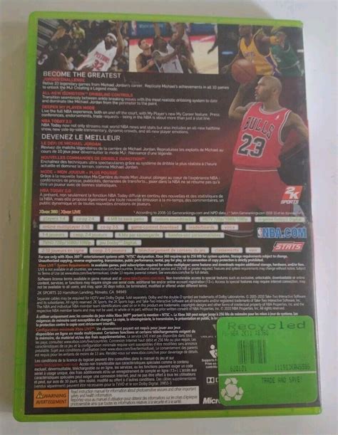 NBA 2K11 Microsoft Xbox 360 2010 Complete 710425398490 EBay