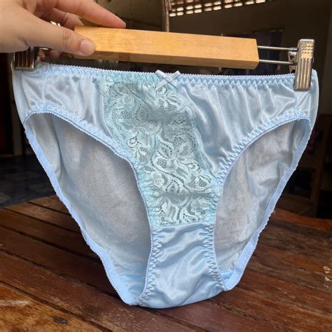 Bikini Victoria Vintage Panties Size Slippery Nylon Gem