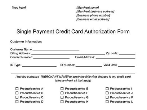 Ach Debit Authorization Form Template