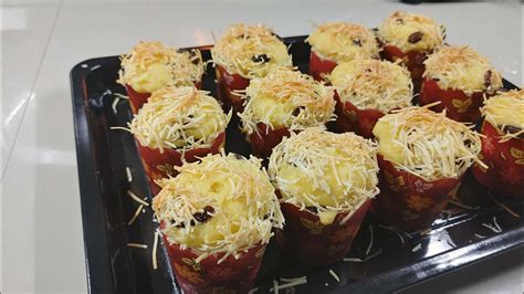 RESEP MUFFIN TAPE KEJU TANPA MIXER HASILNYA SUPER LEMBUT DAN ENAK