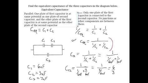 Equivalent Capacitance Example Problem [with Closed Caption Cc ] Youtube