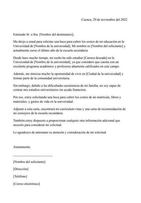 Carta De Solicitud De Beca Escolar Hot Sex Picture