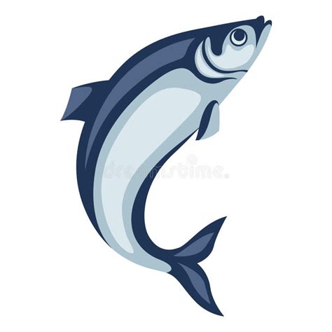 Ilustração Do Peixe Do Arenque Sardinha Do Pacífico Ilustração do