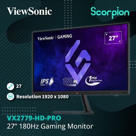 Viewsonic Vx Hd Pro Hz Gaming Monitor Lazada