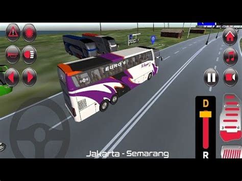 Bus Simulator Lintas Jawa Shd Android Gameplay Youtube