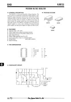 NJM723 Datasheet PDF Japan Radio Corporation