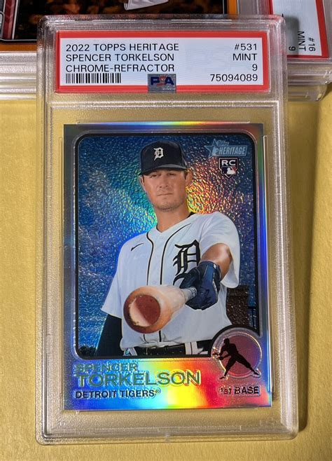 Topps Heritage Psa Spencer Torkelson Rc Rookie Chrom Refraktor