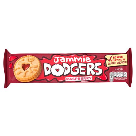 Jammie Dodgers 8 Biscuits Raspberry Flavour 140g Sweet Biscuits