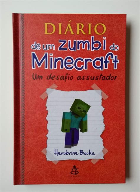 Diário de Um Zumbi do Minecraft Vol 1 Um Desafio Assustador Livro