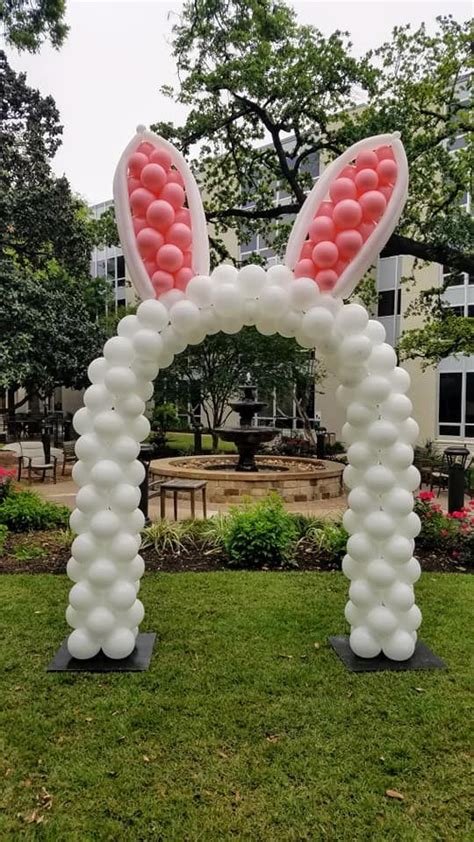 Easter Bunny Arch Easter Balloon Decor Easter Event Easter Bunny