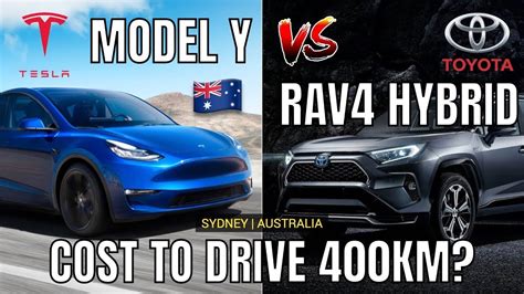 Tesla Model Y Vs Toyota Rav Hybrid Cost To Drive Ev Vs Petrol In