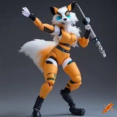 Articulated Action Figure Of A Furry Fox On Craiyon