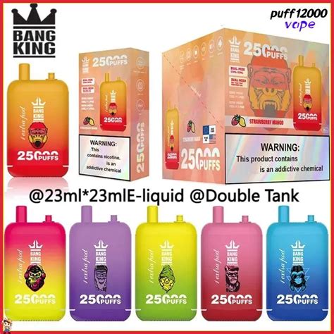 Big Puffs Of Vape Bang King 25000 Puff Disposable Vape Rechargeable E