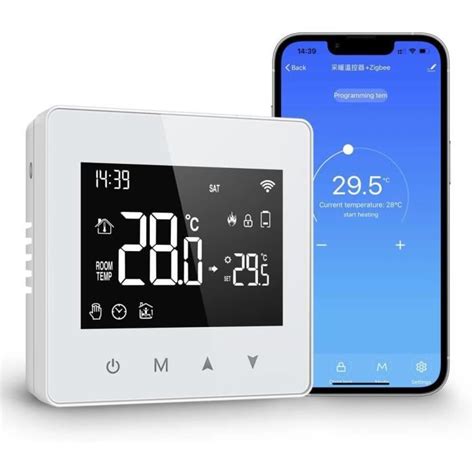 Thermostat Intelligent Zigbee Contrôle De La Température Ambiante Et Contrôle De Lactionneur