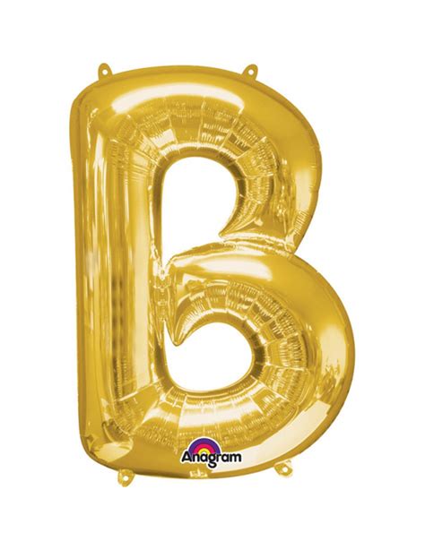 Aluminium Ballon Buchstabe B Goldfarben Cm Partydeko Und G Nstige