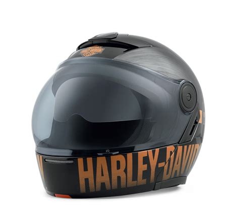 Harley Davidson Vanocker J08 Modular Helmet Gloss Black Chrome Xs In