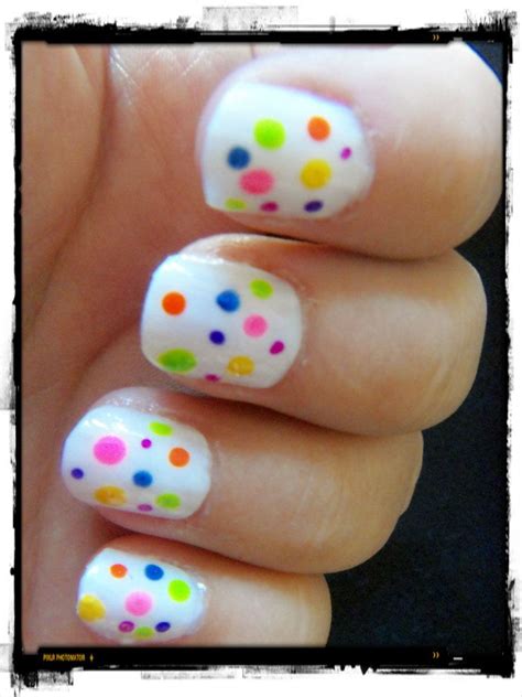 spotty nails | Polka dot nails, Cute acrylic nails, Nails