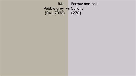 Ral Pebble Grey Ral 7032 Vs Farrow And Ball Calluna 270 Side By