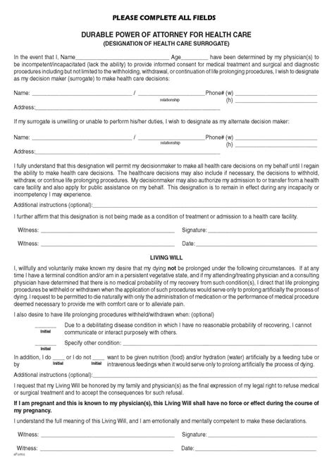 Florida Power Of Attorney Forms 9 Types Pdf Word