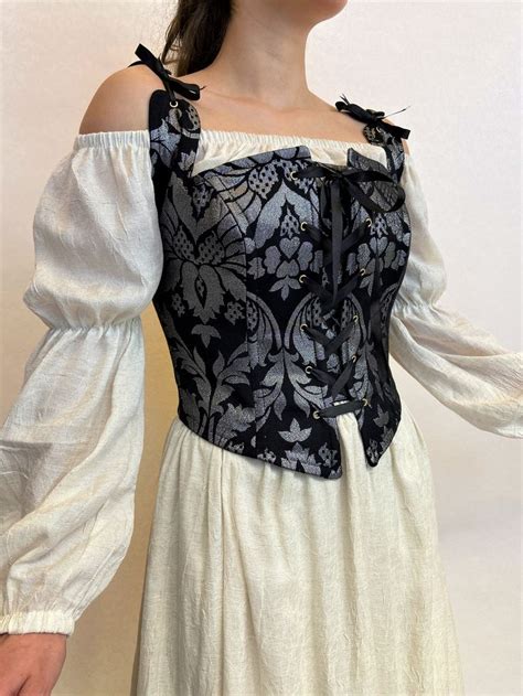 Renaissance Corset Peasant Bodice Ren Fair Corset Corset Etsy Medieval Corset Renaissance