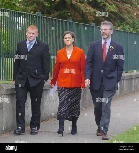 Sinn Fein S President Gerry Adams European Election Candidate Mary Lou