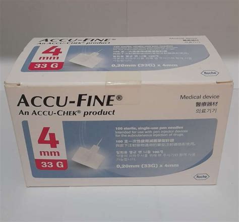 Promo Accu Fine 33gaccu Fine 33gaccu Chek Jarum Insulinpencoblos