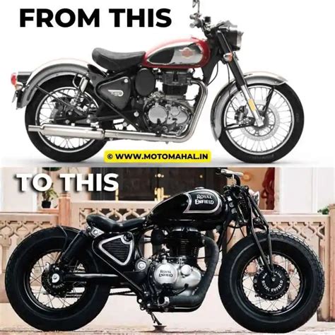 Royal Enfield Classic Modified Model Dons A Cutesy Bobber Avatar