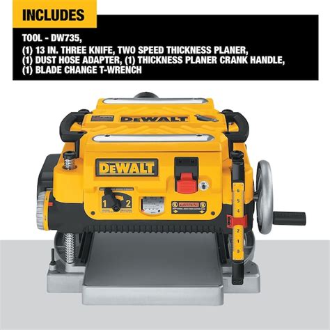 Dewalt 13 In W 15 Amp Benchtop Planer Dw735 At