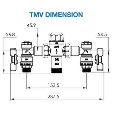 Avg Thermostatic Mixing Valve 15mm Tmv15