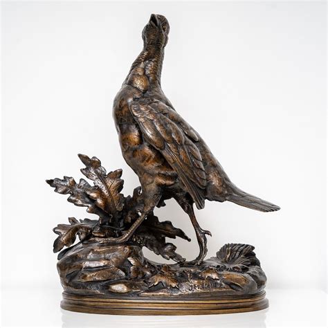 Proantic Sculpture Perdrix Jules Moigniez 1835 1894 Bronze