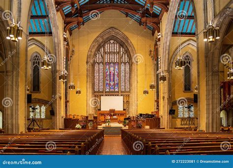 Interior View of the First Methodist Church Editorial Photo - Image of ...