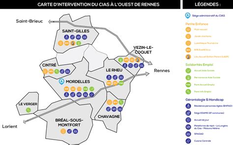 Carte Territoire L Gendes Cias L Ouest De Rennes